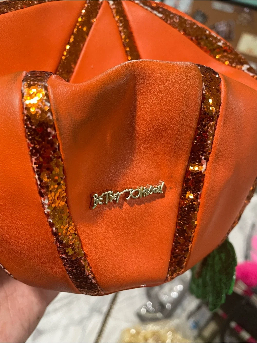 Betsey Johnson pumpkin purse - Picture 5 of 5